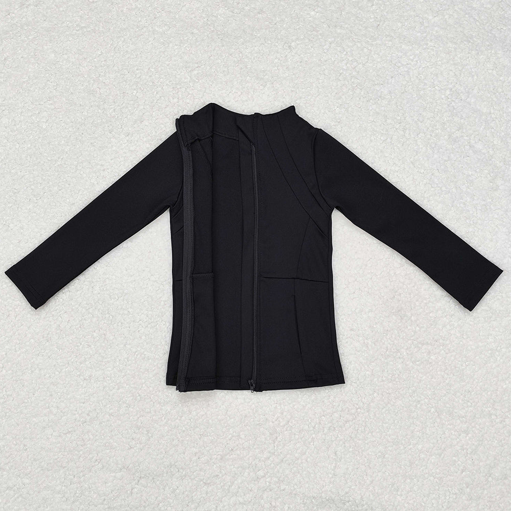 Baby Girls Clothes Black Active Wear Jackets Pants 2pcs Clothes Sets GLP1559