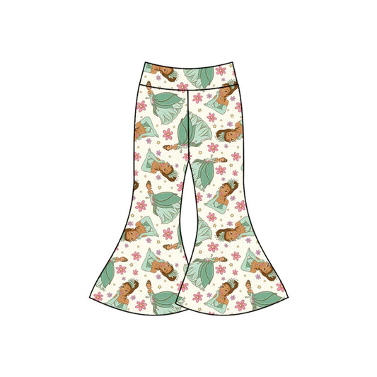 Preorder(moq 5) Baby Girls Cartoon Princesses Bell Bottom Pants Bottom 12.26
