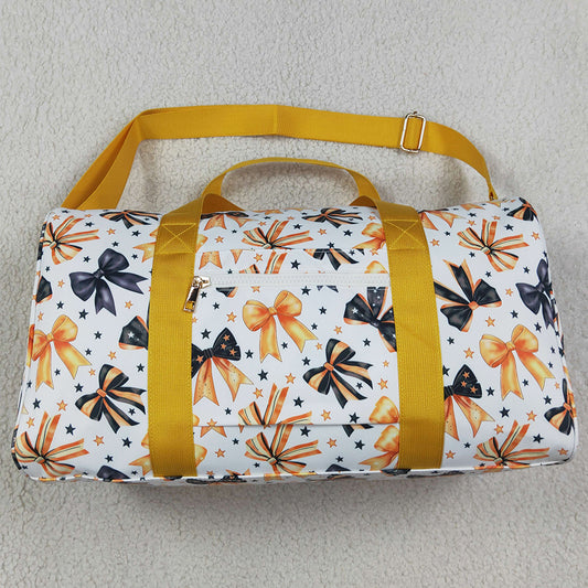 Adult Women Bags Orange Black Stars Bows Gym Bags BA0314