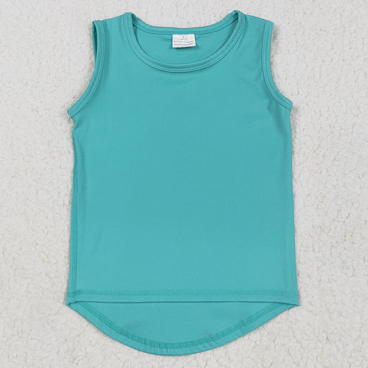 Baby Girls Yoga Clothes Sleeveless Yoga Tee Shirts Vests GT1018 5.26
