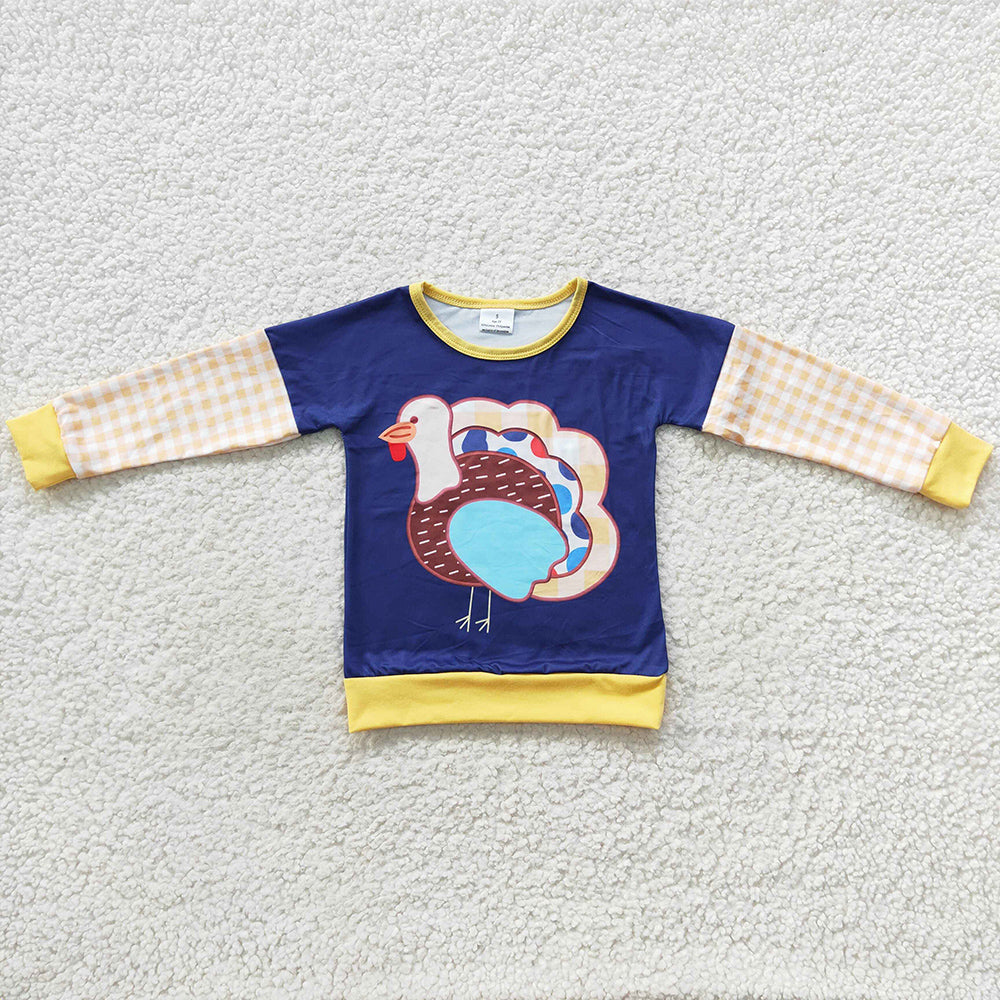 Boutique Kids Boys Clothes Top Shirts Thanksgiving T-shirt BT0244