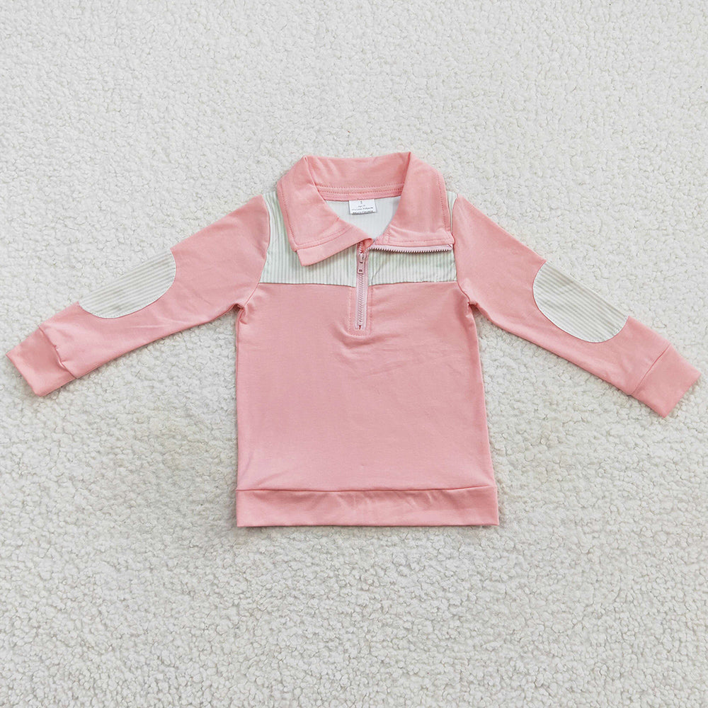 Pink Kids Clothes Tops Long Sleeve Shirts BT0288