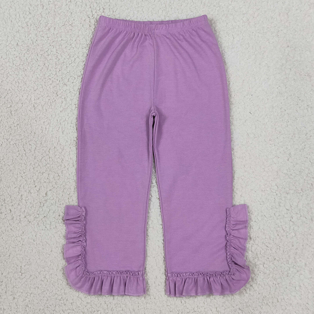 Baby Girls Lavender Ruffle Flare Pants Bottom P1162