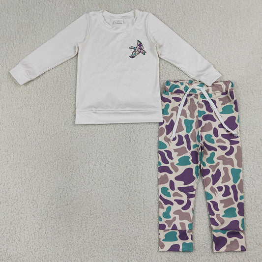 Baby Boys Clothes Camo Ducks Top Pants Hunting Clothes Sets BLP1378