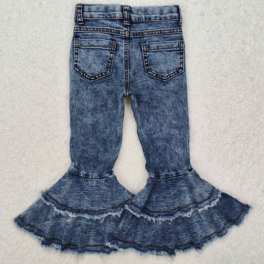 Fashion Girls Denim Bell Bottom Pants Jeans C1-13