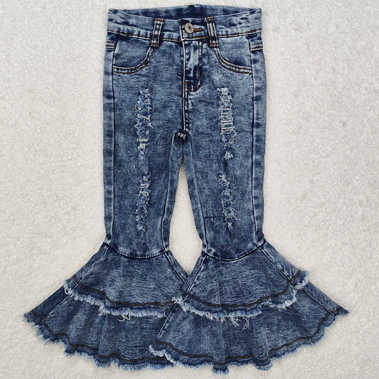 Fashion Girls Denim Bell Bottom Pants Jeans C1-13