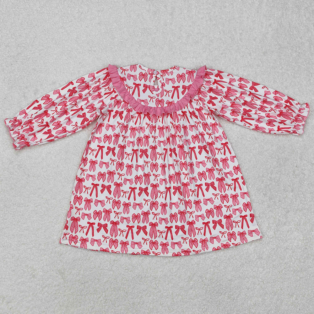 Baby Girls Dress Mama's Bestie Smocked Knee Length Dresses GLD0990