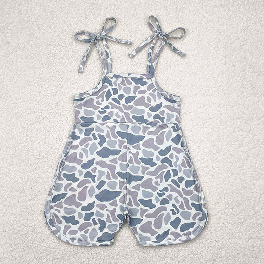 Baby Girls Jumpsuits Grey Camouflage Straps Jumpsuits SR2827 4.9