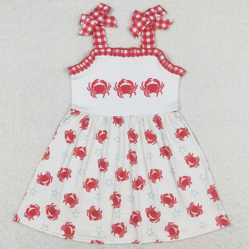 Baby Girls Dress Straps Crab Knee Length Dresses GSD0914