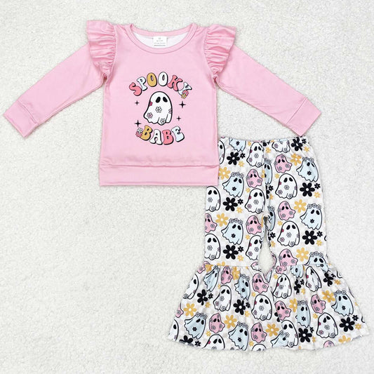 Baby Girls Clothes Long Sleeve Shirts Bell Pants Sets GLP1369