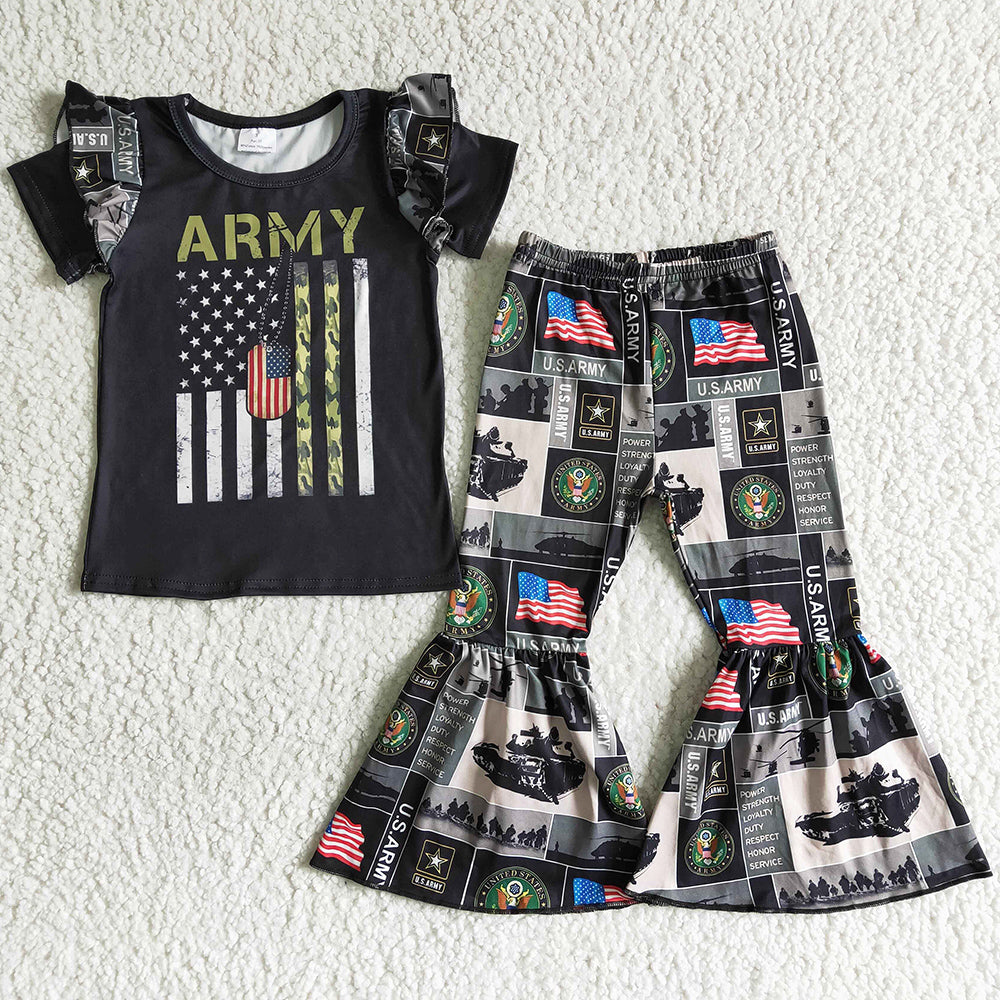 Fashion Baby Girl Clothes Set Girls Boutique Outfit Wholesale Children Clothes