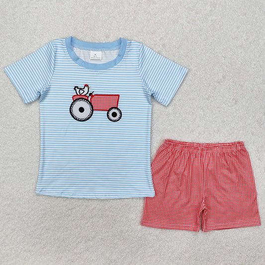 Baby Boys Clothes Farm Chicken Shirt Shorts Clothes Sets BSSO1172