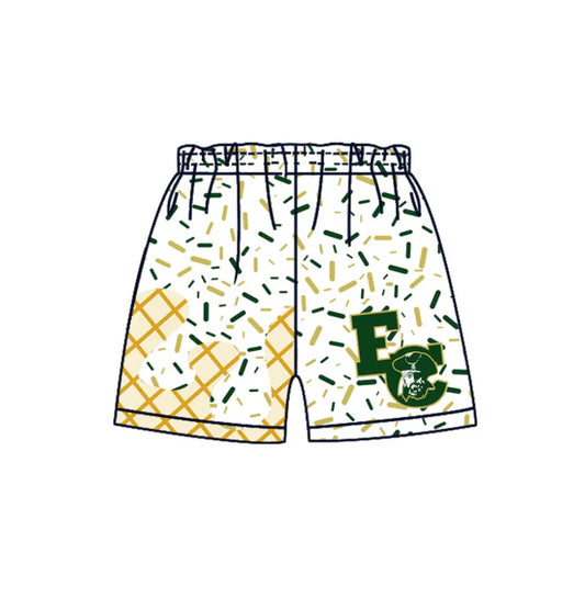 MOQ 5 E C green ice cream sprinkle boys team shorts 8.20