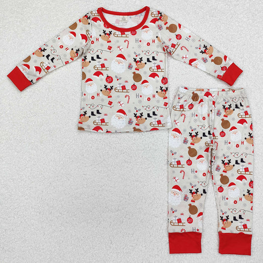 Baby Boys Pajamas Christmas Santa Claus Deer Shirt Pants Pajamas Sets BLP0662
