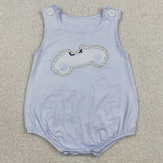 Baby Boys Rompers Sleeveless Blue Cars Rompers SR4013