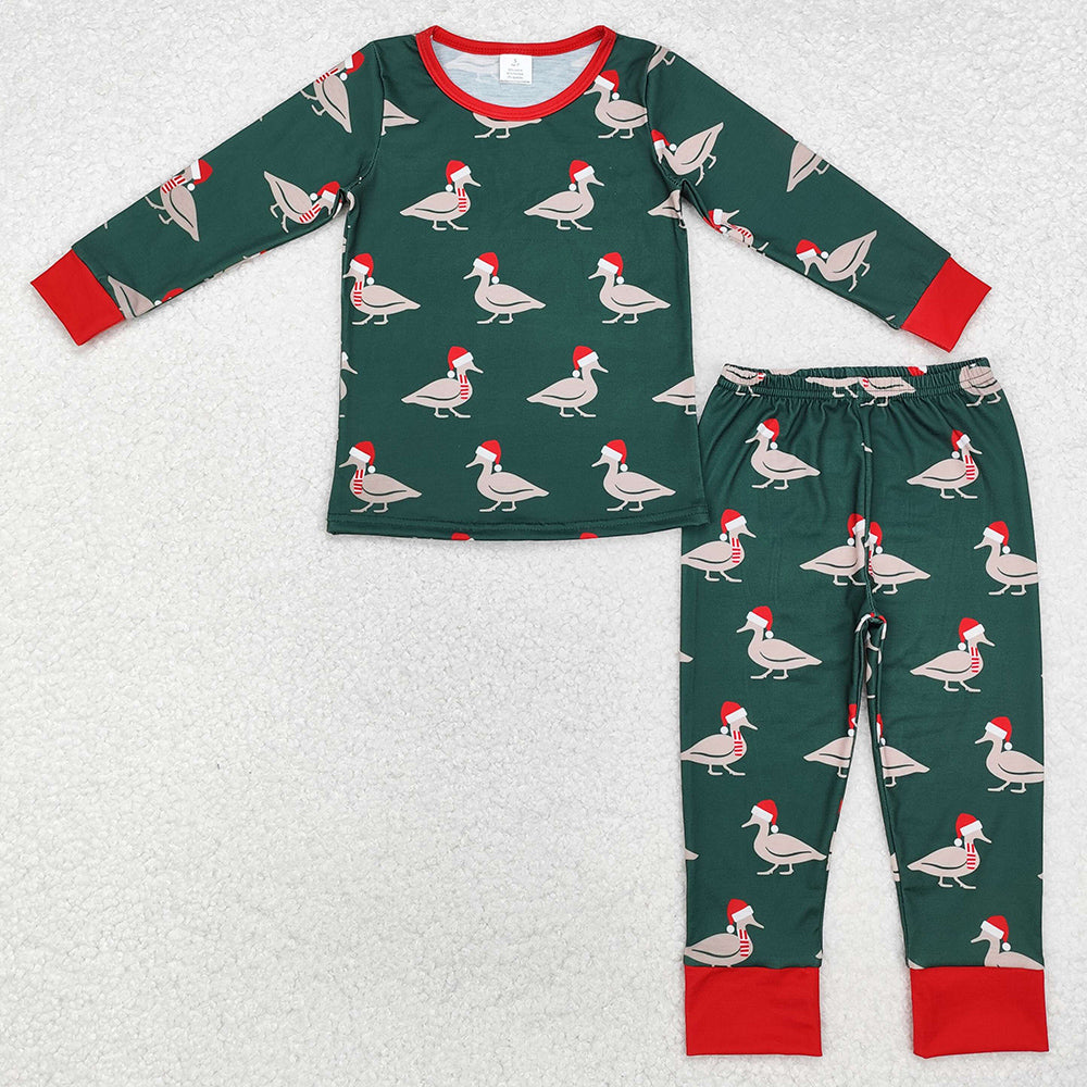 Baby Boys Pajamas Christmas Ducks Bamboo Pajamas Sleepwear Sets BLP0903