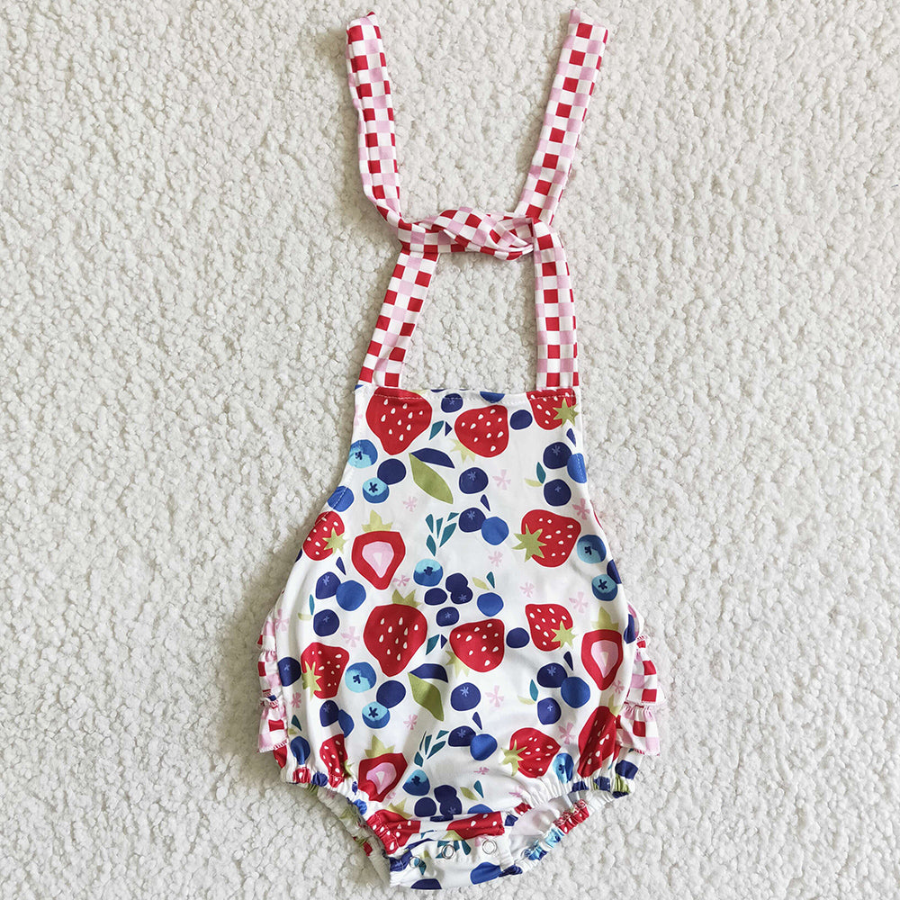 Boutique Baby Girls Rompers Strawberry Baby Kids Clothes Romper A15-3 6.28