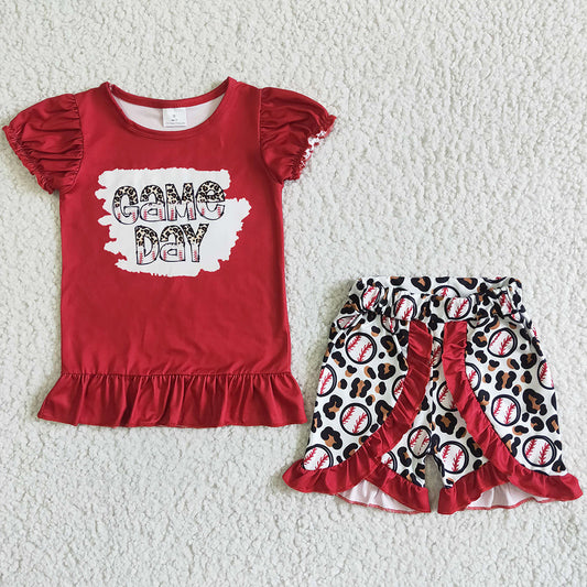 Baby Girl Clothes Baseball Boutique Summer Kids Sibling Clothes Girls Boys Outfits GSSO0057