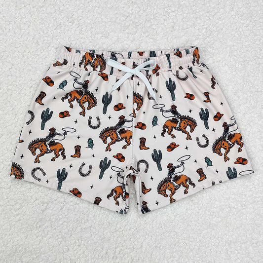 Baby Boys Swim Trunks Rodeo Western Trunks Bottoms Swimsuits S0461