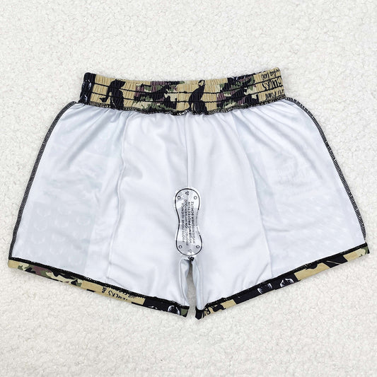 Baby Boys Swim Trunks Green Deers Camouflage Trunks Bottoms Swimsuits S0467