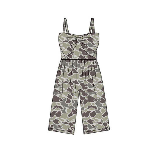 Preorder (moq 5)Baby Girls Southern Grey Camo Pants Jumpsuits 11.28