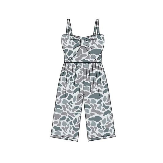 Preorder (moq 5)Baby Girls Southern Light Grey Camo Pants Jumpsuits 11.28