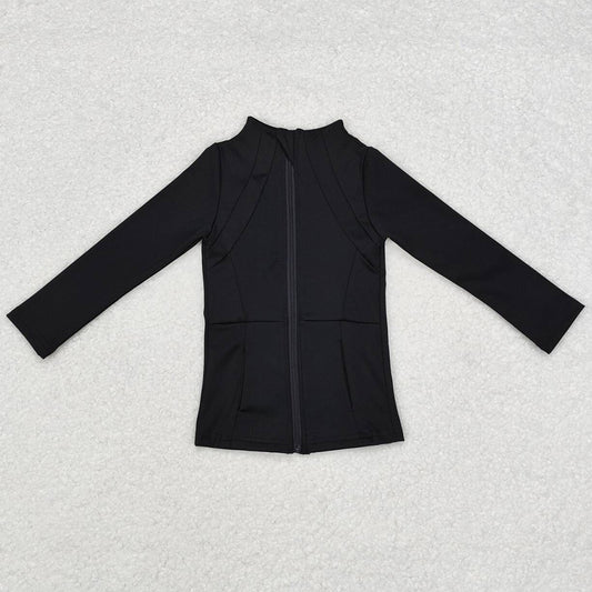 Baby Girls Clothes Black Active Wear Jackets Pants 2pcs Clothes Sets GLP1559