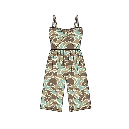 Preorder (moq 5)Baby Girls Southern Khaki Camo Pants Jumpsuits 11.28