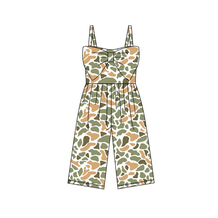 Preorder (moq 5)Baby Girls Orange Camo Hunting Pants Jumpsuits 11.28