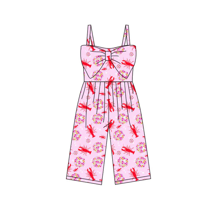 Preorder (moq 5)Baby Girls Strap Crayfishes Balls Pants Jumpsuits 11.28