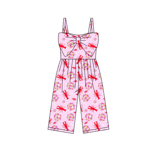 Preorder (moq 5)Baby Girls Strap Crayfishes Balls Pants Jumpsuits 11.28
