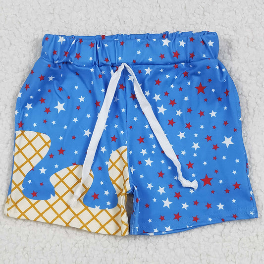 Baby Boys Shorts Blue Drip Stars Pockets Team Shorts Bottom SS0611 6.7