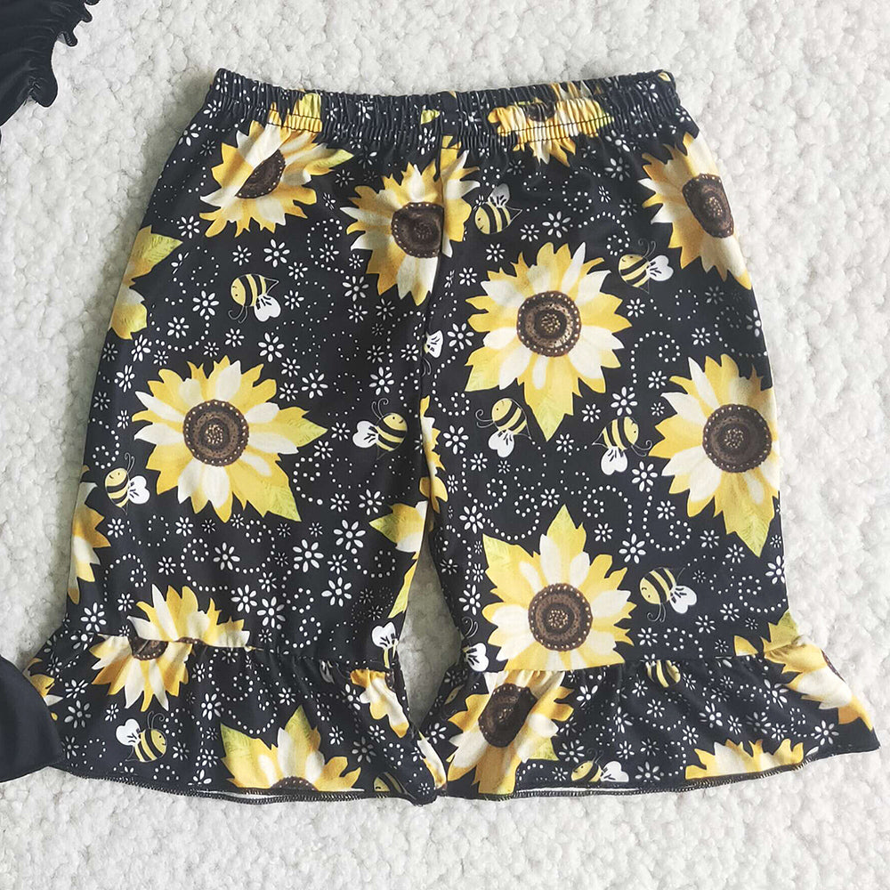 Fashion Baby Girls Clothes Sunflower Boutique Girls Clothing C10-4 6.28
