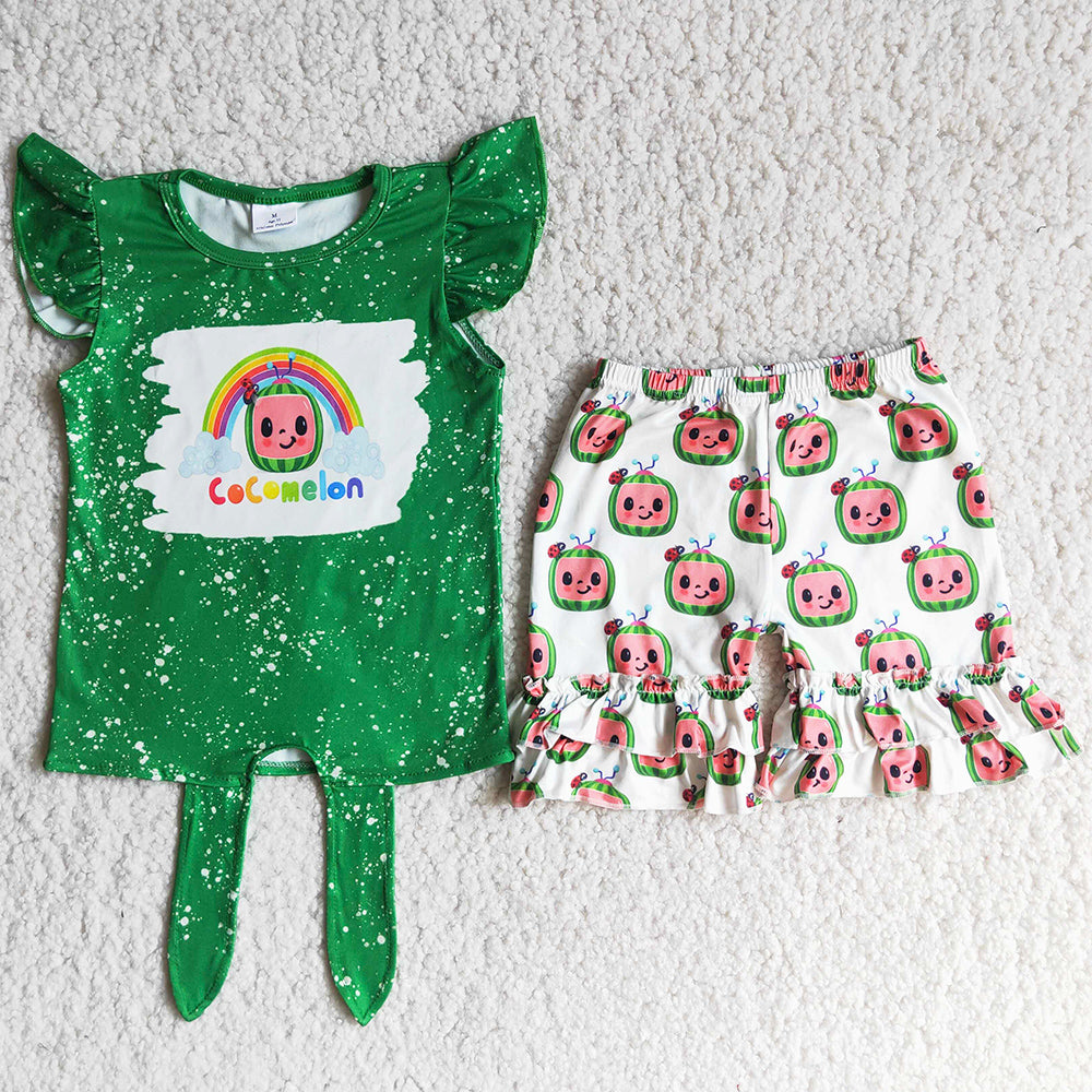 Hot Sale Baby Girls Clothes Summer Girls Clothes Boutique Outfits D12-4