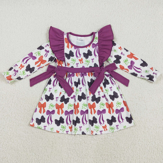 Baby Girls Dress Halloween Colorful Bows Knee Length Dresses GLD1113 8.6