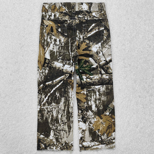 Baby Boys Jeans Camouflage Real Tree Distressed Denim Pants P0410