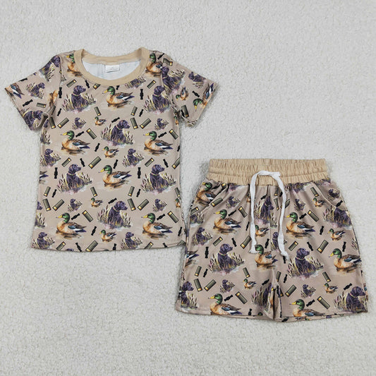 Baby Boys Clothes Ducks Calls Dogs Top Pockets Shorts Hunting Pajamas Sets BSSO1727 1.2