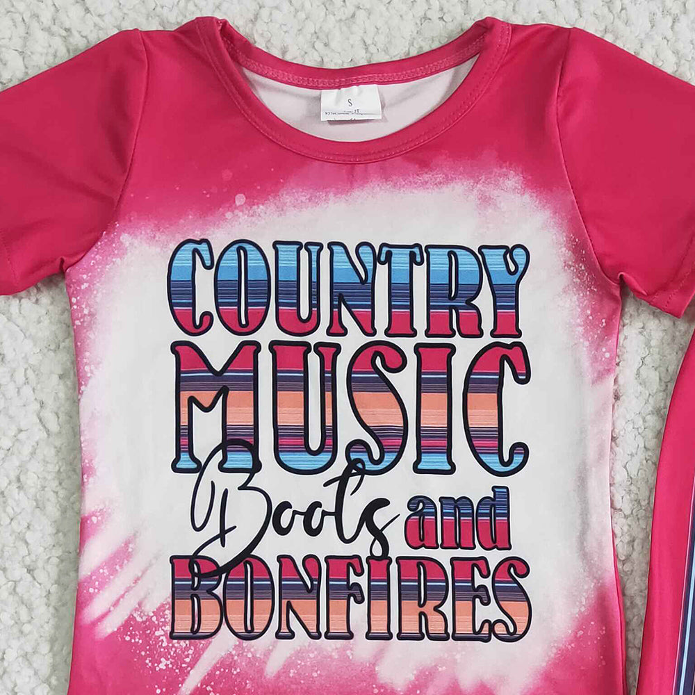 Wholesale Baby Girl Clothes Boutique Kids Clothing Western Style Toddler Girls Clothes GSPO0008