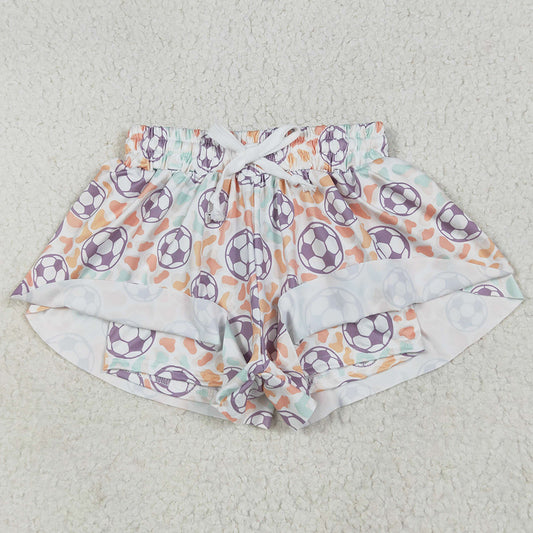 Baby Girls Shorts Football Colorful Leopard Summer Shorts Bottoms SS0582 6.24