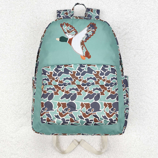 Baby Kids Boys Backpacks Camo Ducks Backpack Zip Back Bags BA0259