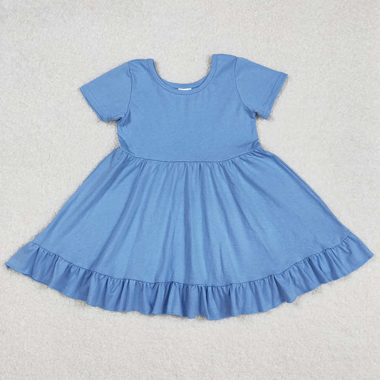 Baby Girls Dress Blue Twirl Ruffle Knee Length Dresses GSD1915 3.1