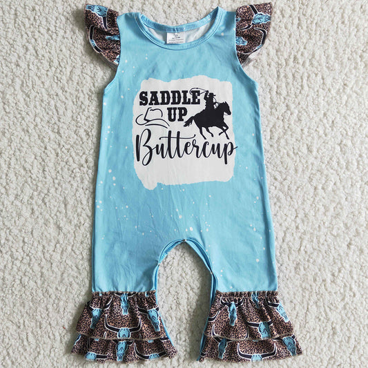 Baby Girls Romper Cow Toddler Girls Rompers Short Sleeve Infant Baby Romper C5-20 6.20