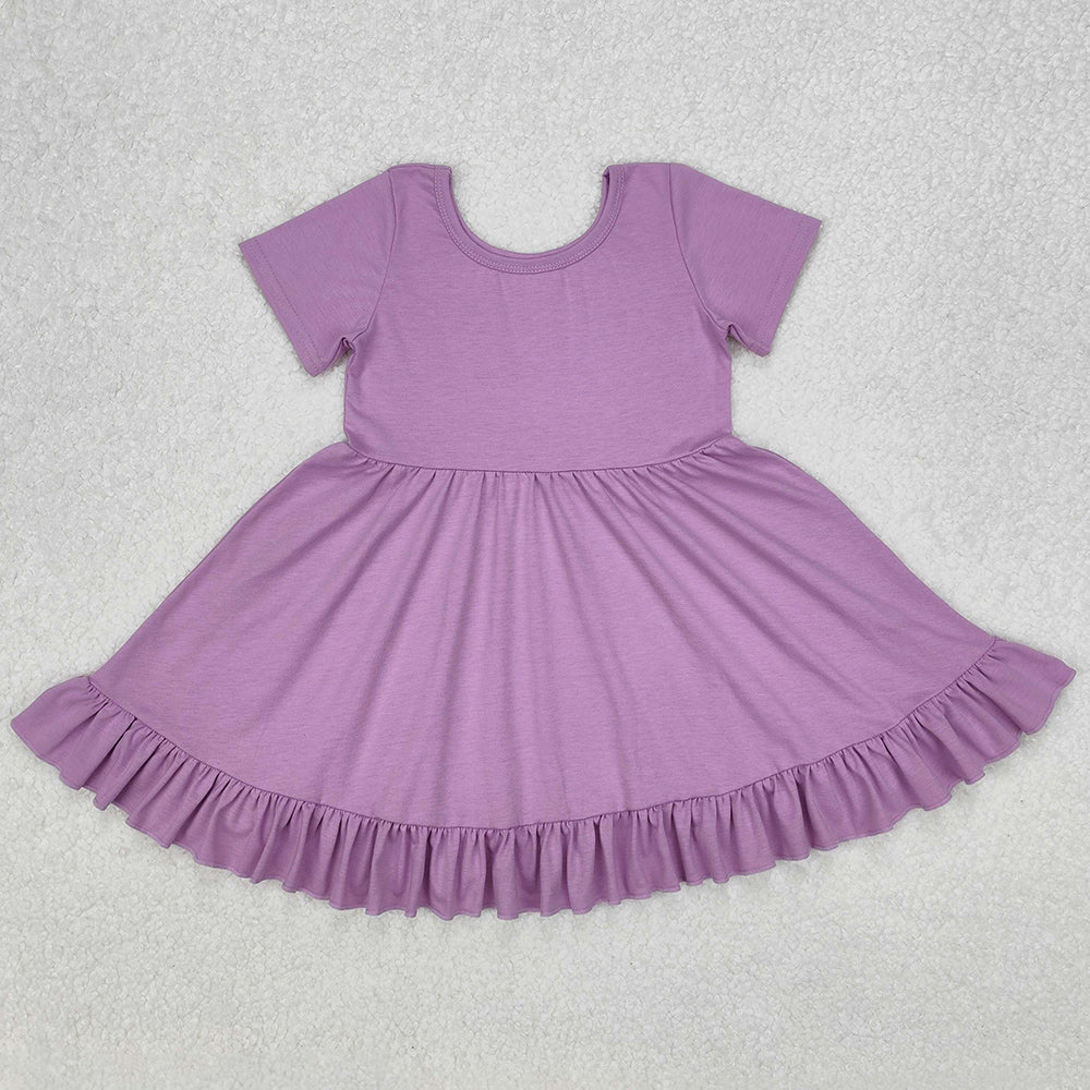 Baby Girls Dress Lavender Twirl Ruffle Knee Length Dresses GSD1914 3.6