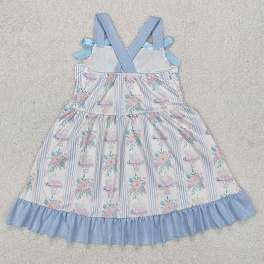 Baby Girls Dress Flowers Cakes Straps Bows Knee Length Dresses GSD1946 3.10