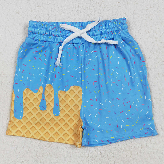 Baby Boys Shorts Blue Ice Cream Drip Summer Shorts Bottoms SS0619 7.9