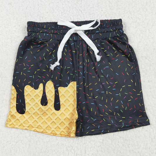 Baby Boys Shorts Black Ice Cream Drip Summer Shorts Bottoms SS0624 7.9