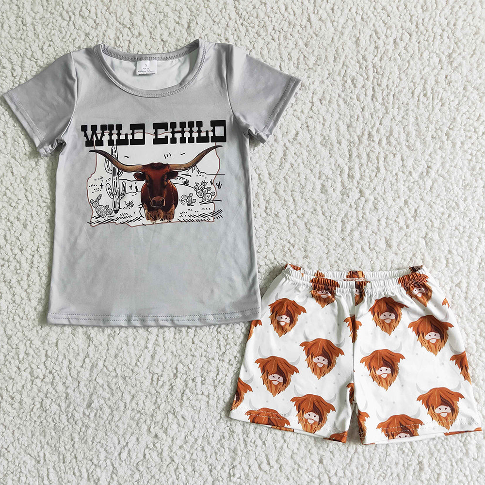 Fashion Kids Designer Clothes Boys Summer Outfits Cute Baby Boy Clothes Set BSSO0004