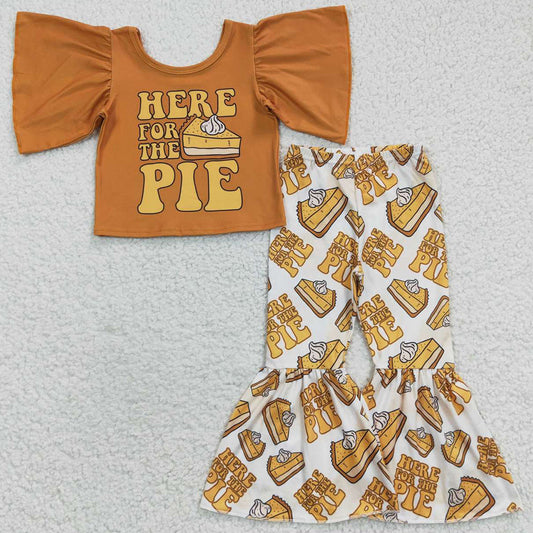 Hot Sale Baby Girls Pumpkin Bell Bottom Outfits BSPO0118 GSPO0679