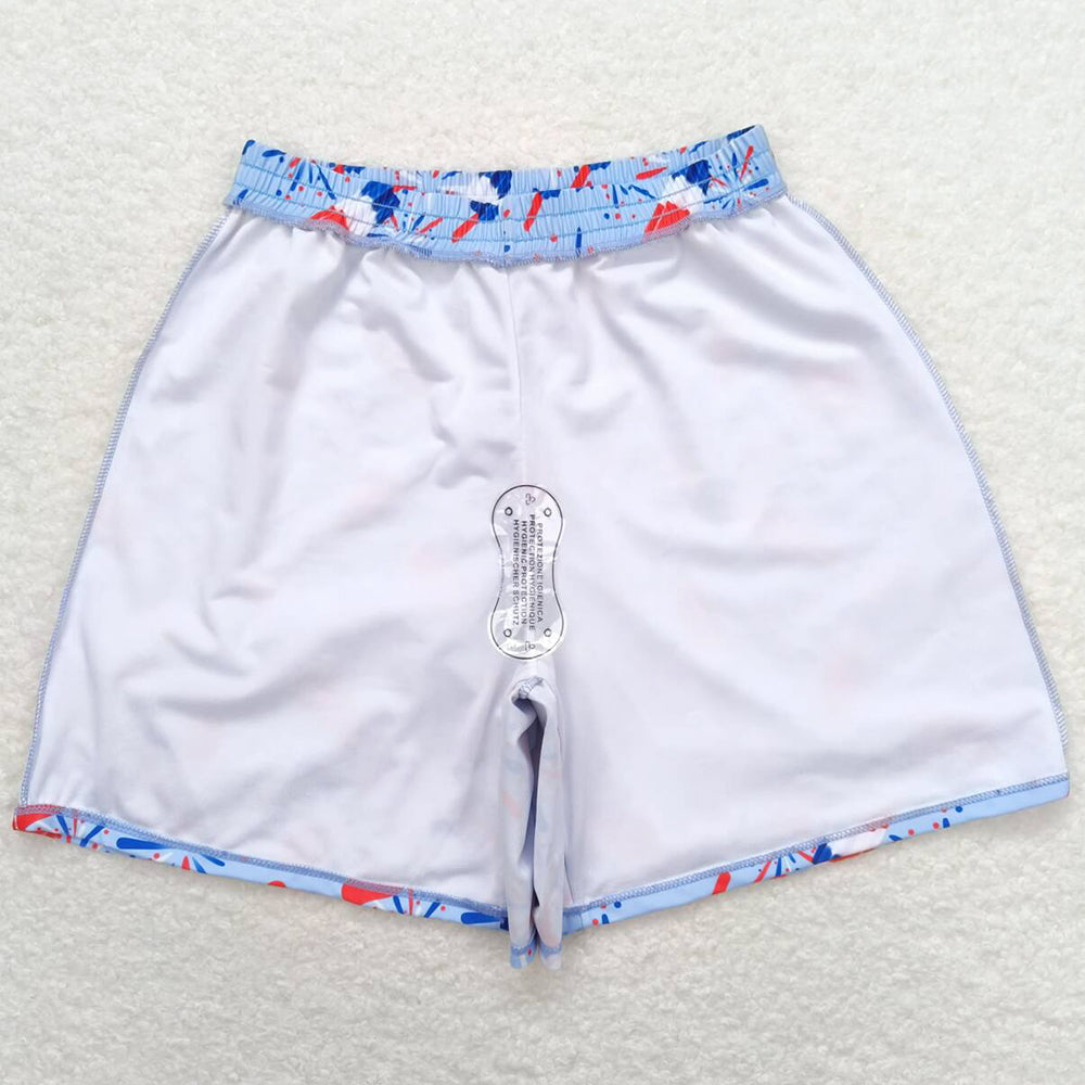Adult Man Trunks 4th Of July Popsicle Bottom Trunk Shorts Swimsuit S0335