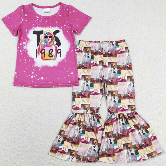 Hot Sale Baby Girls Clothes Boutique Bell Pants Sets GSPO1245